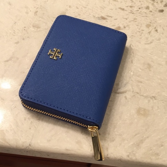 Tory Burch Emerson Zip Key/Coin Case. Regal Blue. NWT - Picture 9 of 11